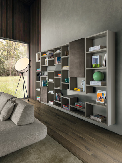 libreria su misura per soggiorno | Libreria 30mm | LAGO