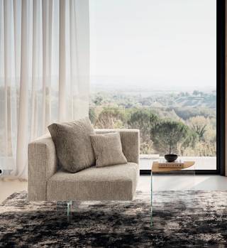 poltrona in tessuto beige | Poltrona Air | LAGO poltrona in tessuto beige | Poltrona Air | LAGO