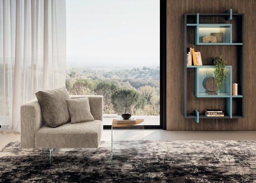 poltrona in tessuto beige | Poltrona Air | LAGO