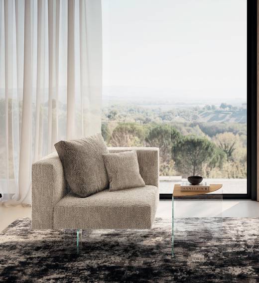 poltrona in tessuto beige | Poltrona Air | LAGO poltrona in tessuto beige | Poltrona Air | LAGO