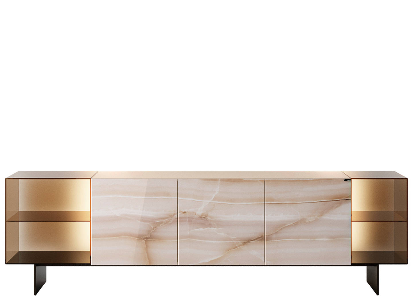 36e8 Glass Sideboard 1326 | LAGO