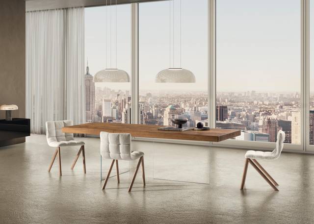 White upholstered chair | Mezz'aria Chair | LAGO