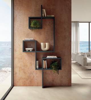 design wall bookshelf | LagoLinea Bookshelf | LAGO