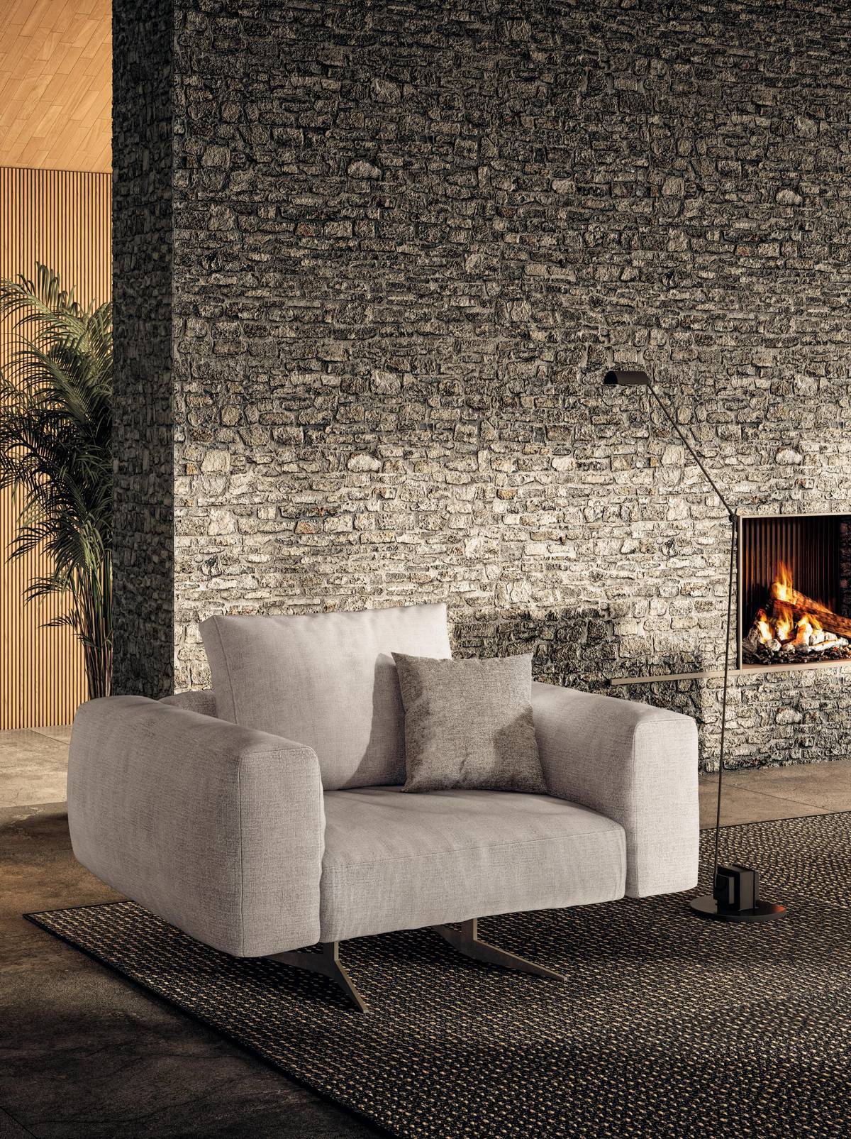 fauteuil de salon design et moelleux | Fauteuil Air Soft | LAGO