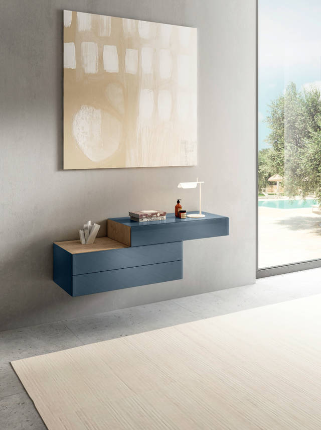 blue wall-mounted dresser | 36e8 Chest of Drawers | LAGO