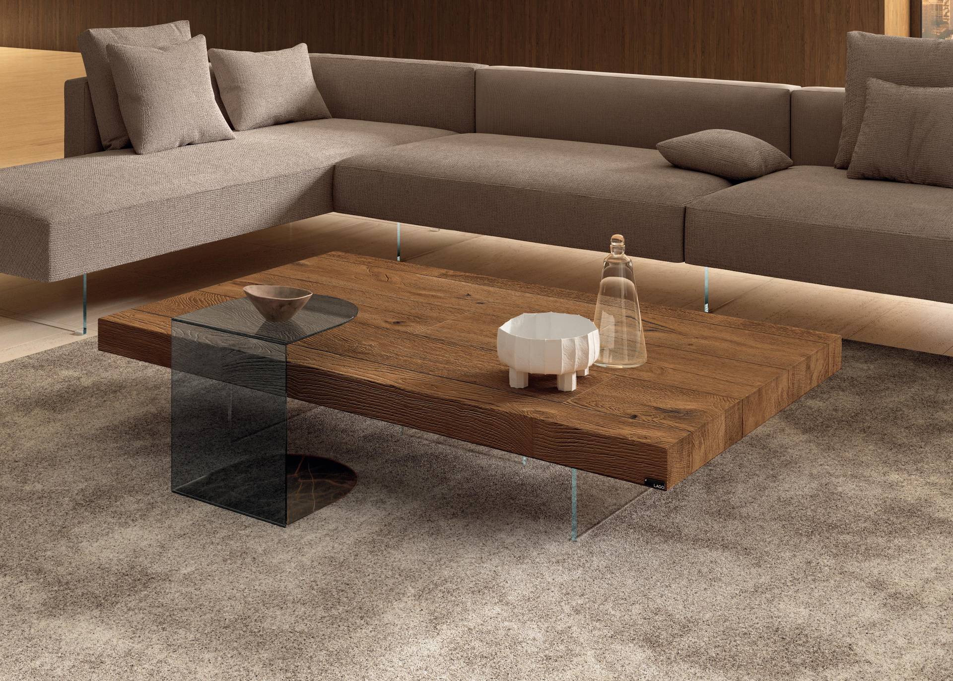 table basse pour canapé en verre | Table basse Tell | LAGO table basse pour canapé en verre | Table basse Tell | LAGO
