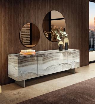 xglass buffet en marbre gris | Buffet Materia | LAGO xglass buffet en marbre gris | Buffet Materia | LAGO