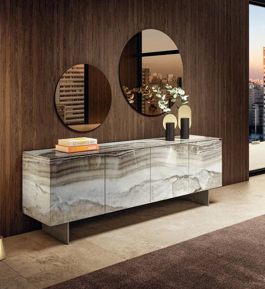 xglass grey marble sideboard | Materia Sideboard | LAGO