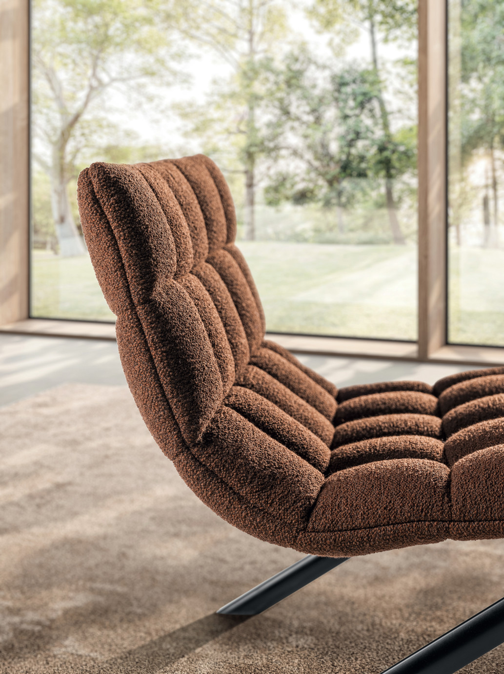 detalle del acolchado del sillón | Sillón Mezz'aria | LAGO