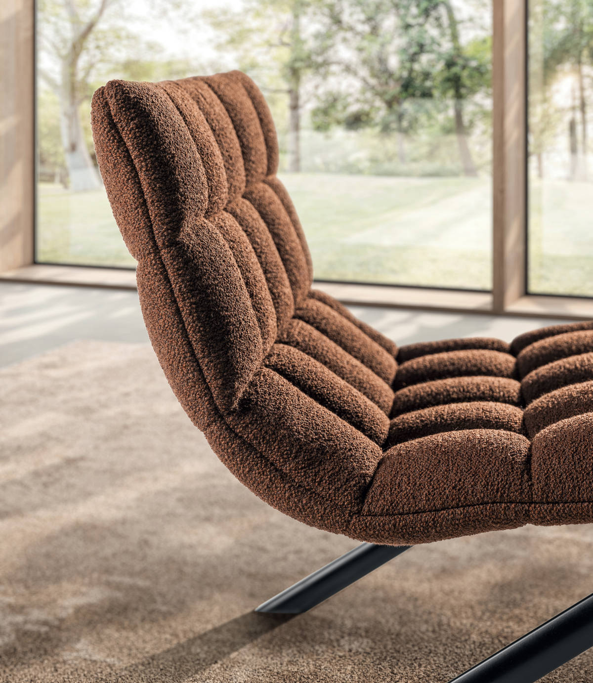 detalle del acolchado del sillón | Sillón Mezz'aria | LAGO detalle del acolchado del sillón | Sillón Mezz'aria | LAGO