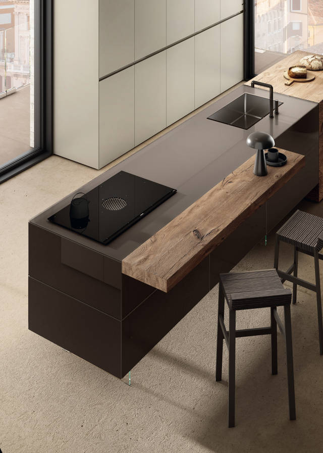wooden snack top for island | 36e8 Kitchen | LAGO