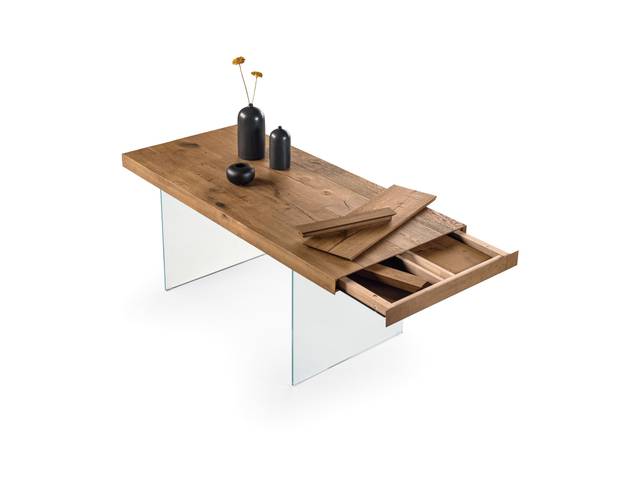 Extendable wooden table | Air Extendable Table | LAGO