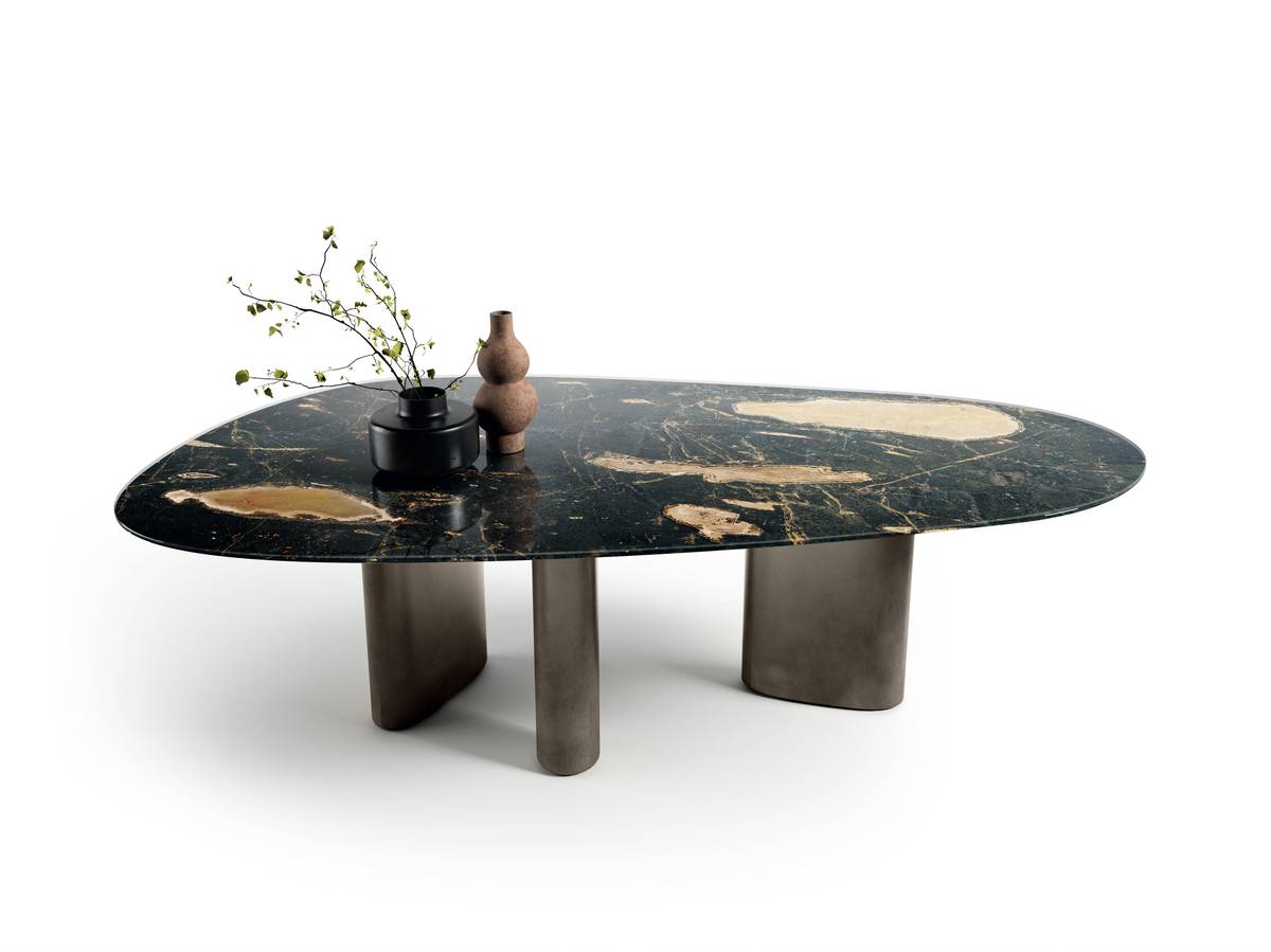 xglass black and gold marble dining table | Hoa Table | LAGO xglass black and gold marble dining table | Hoa Table | LAGO