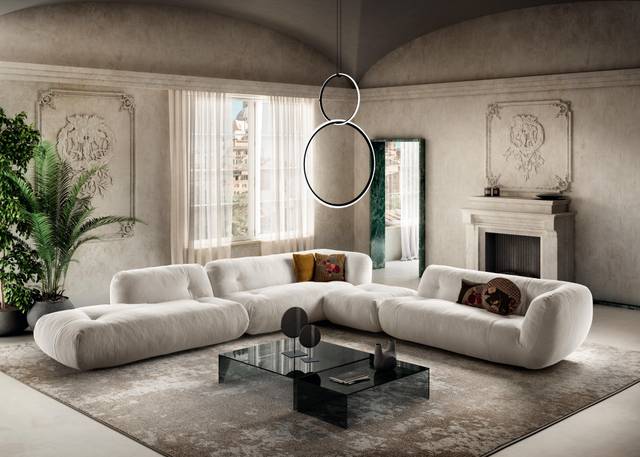 comfortable white corner sofa | Happening Sofa | LAGO