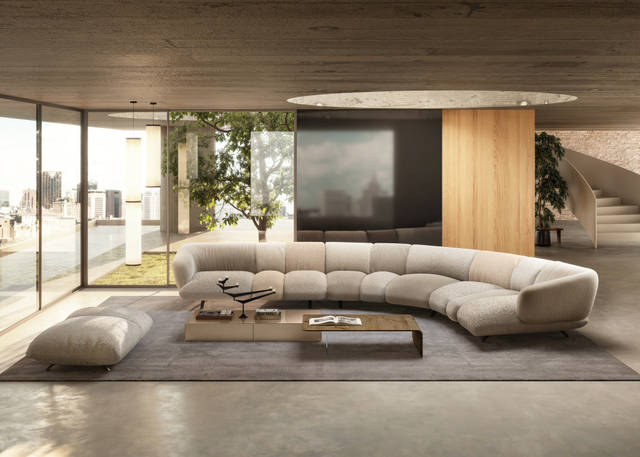 upholstered corner sofa | Not Only White Sofa | LAGO