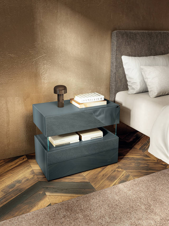 bedside table with drawers | Air Bedside Table | LAGO