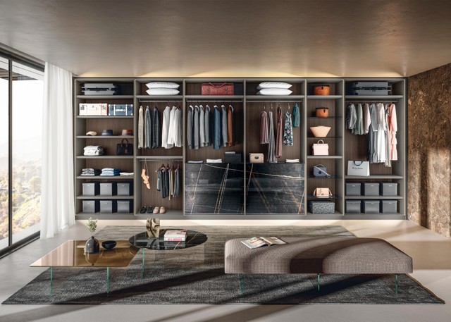 modern walk-in wardrobe | Outfit Walk-In-Closet | LAGO