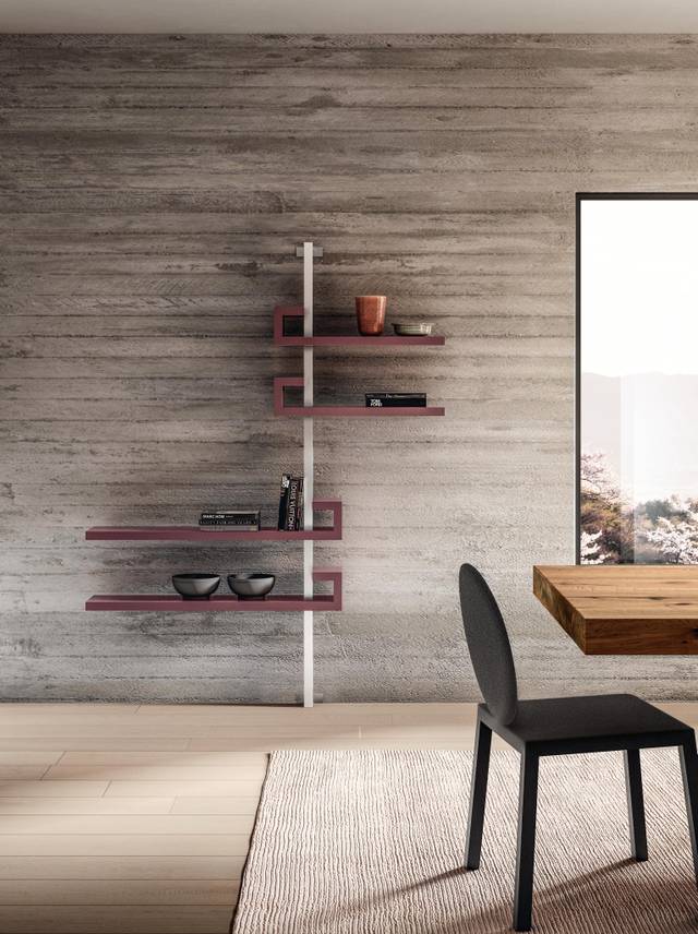 wall-mounted bookcase | Statica Shelving | LAGO