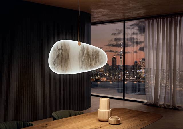 Lámpara xglass diseño mármol | Lámpara Glee | LAGO