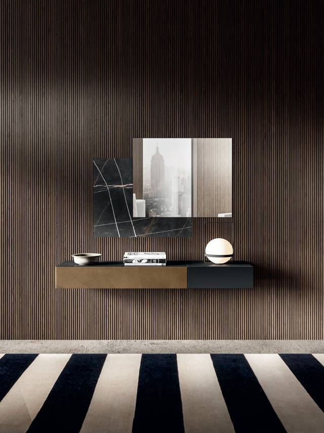 designer floating wall-mounted console unit | 36e8 Console | LAGO