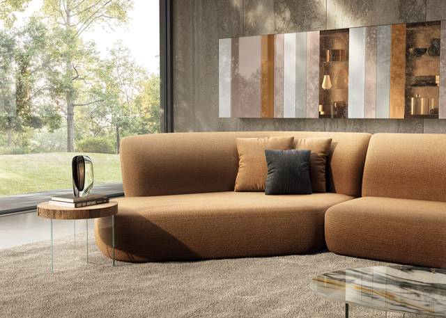 brown fabric sofa | Londy Sofa | LAGO