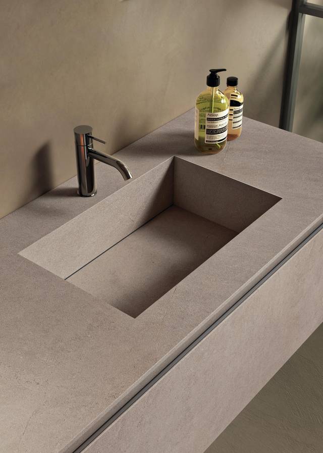 integrated washbasin for bathroom cabinet | Klif Basin | LAGO