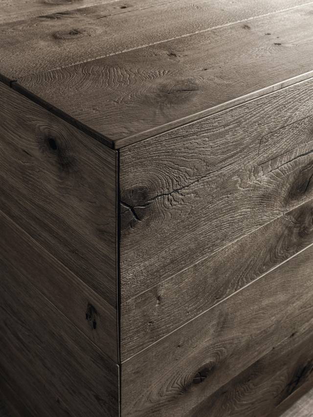 pensile in legno di rovere per cucina | Cucina 36e8 | LAGO