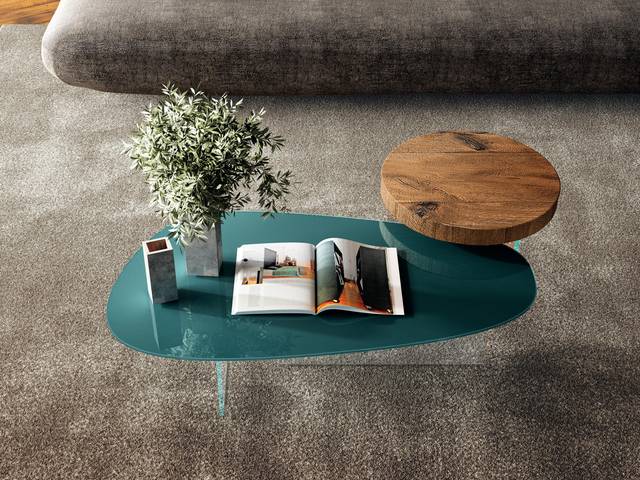 glass coffee table for modern living room | Pleasure Coffee Table | LAGO