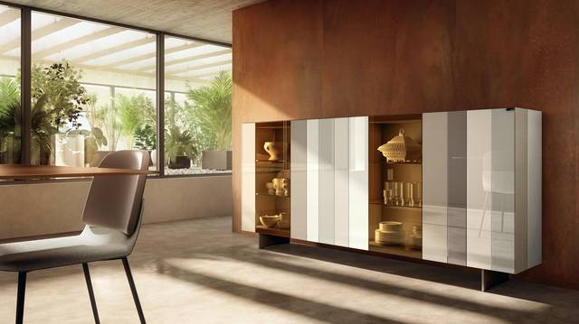 mobili in vetro a fasce | Madia N.O.W. | LAGO mobili in vetro a fasce | Madia N.O.W. | LAGO