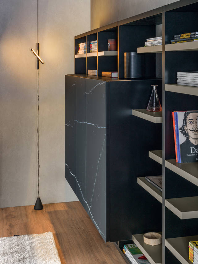 black fitted wall | 30mm Wall Unit | LAGO