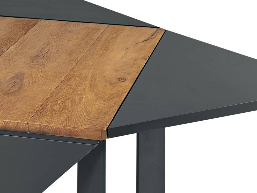 Tavolo quadrato allungabile in legno Loto
