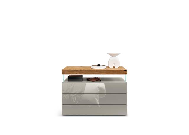 white glass and wood chest of drawers | Air Dresser | LAGO white glass and wood chest of drawers | Air Dresser | LAGO