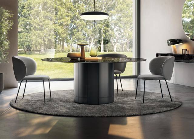 round table with design chairs | Alberoni Table | LAGO