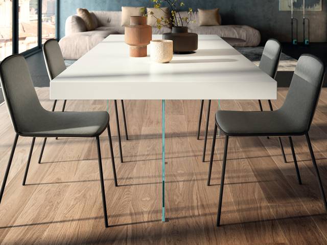 white dining room table | Air Table | LAGO