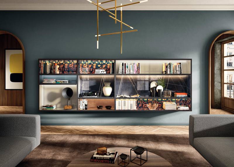 libreria a parete con scomparti | Libreria 30mm | LAGO