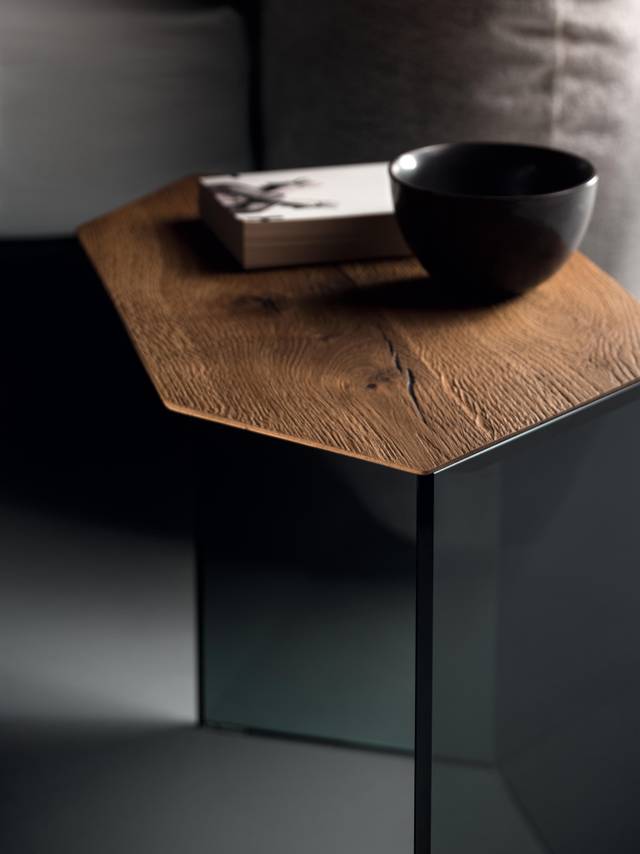 comodino di design in legno e vetro | Comodino Livre | LAGO comodino di design in legno e vetro | Comodino Livre | LAGO