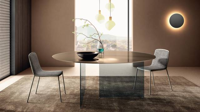 round slim glass table | Air Slim Round Table | LAGO round slim glass table | Air Slim Round Table | LAGO