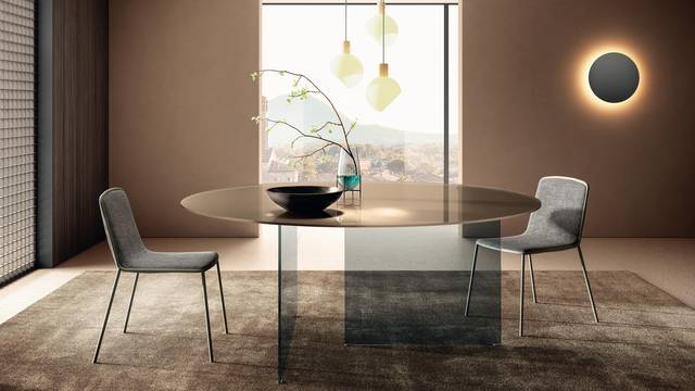 table ronde en verre | Table Ronde Air Slim | LAGO table ronde en verre | Table Ronde Air Slim | LAGO