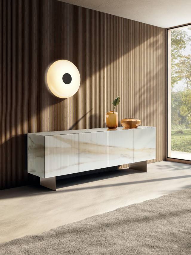 madia di design in vetro chiaro | Madia Materia | LAGO
